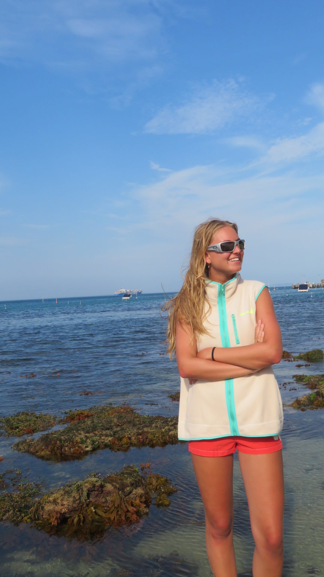 Cream Polar Fleece Vest - Unisex