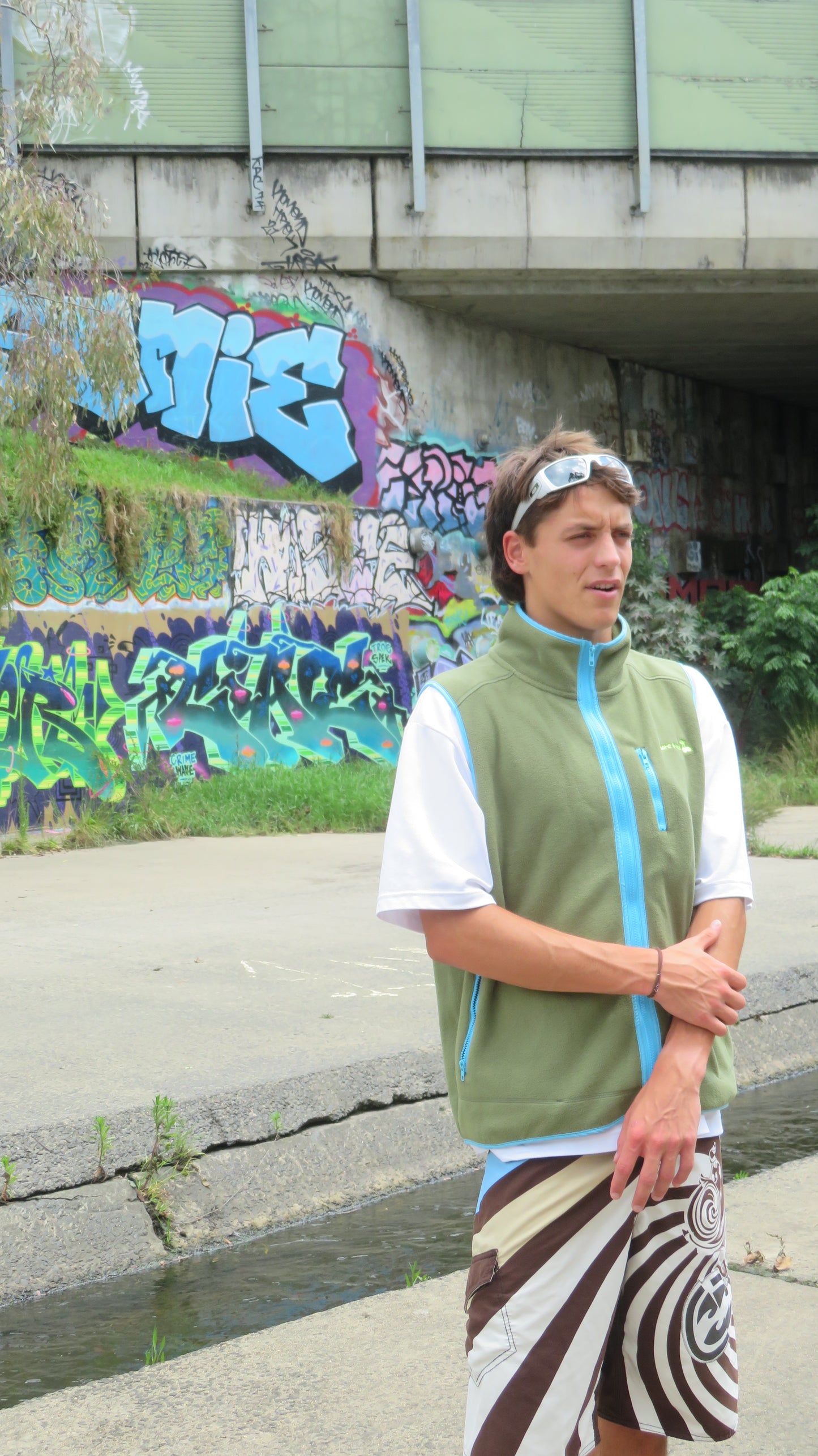 Khaki Polar Fleece Vest - Unisex