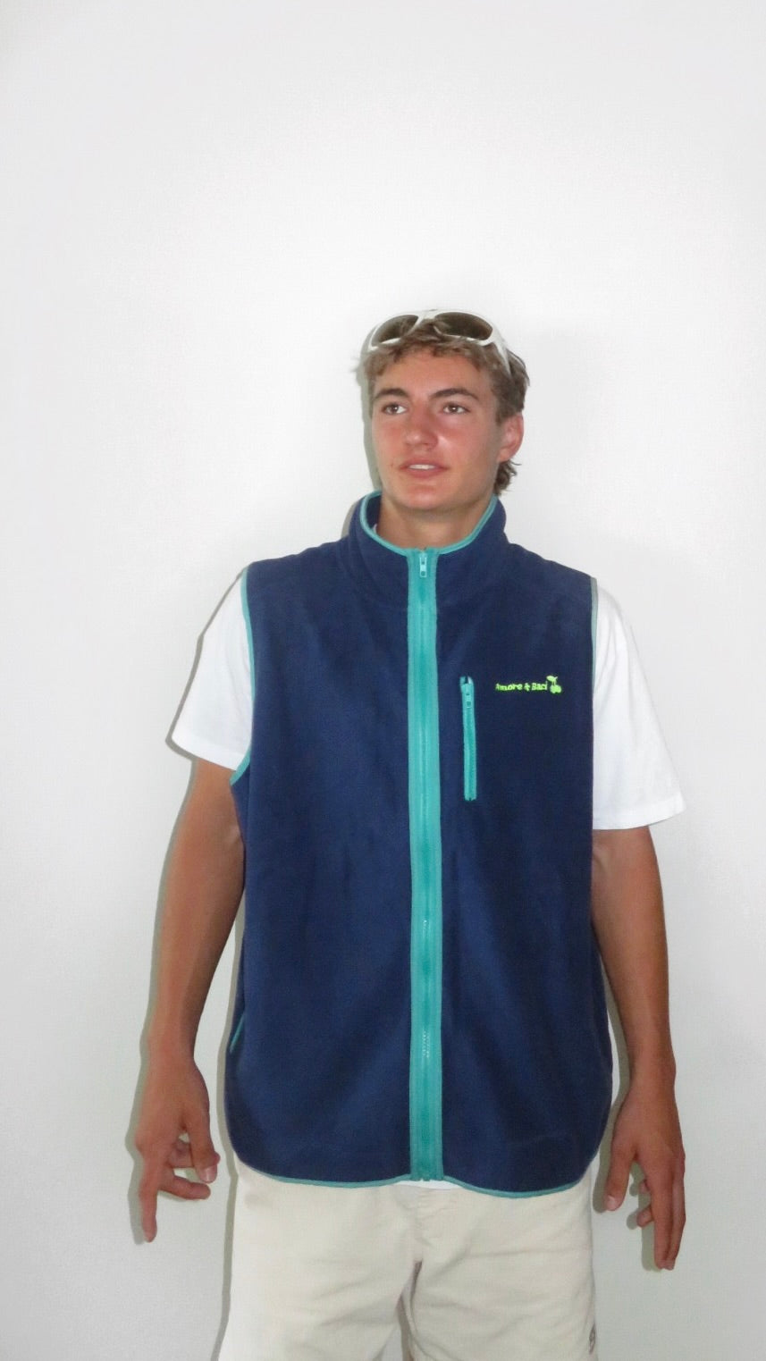 Navy Polar Fleece Vest - Unisex