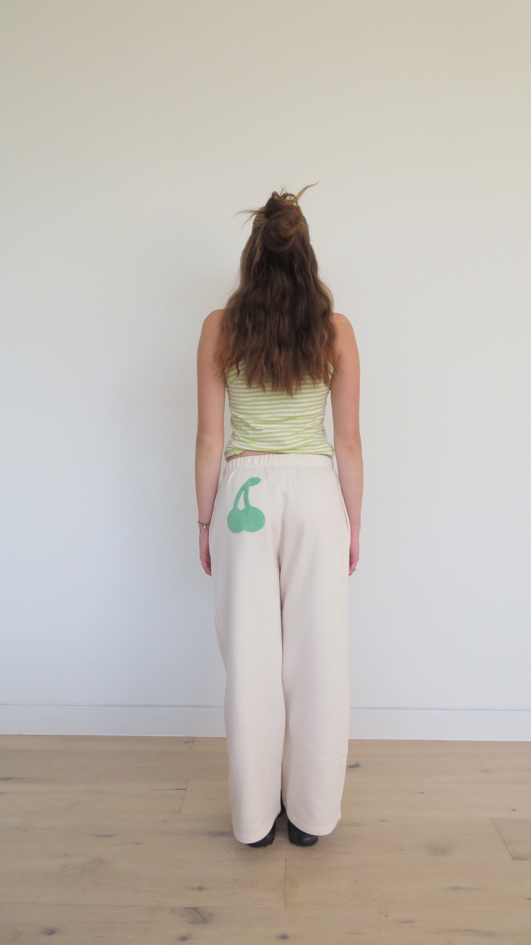 Creme Cherry Track Pant