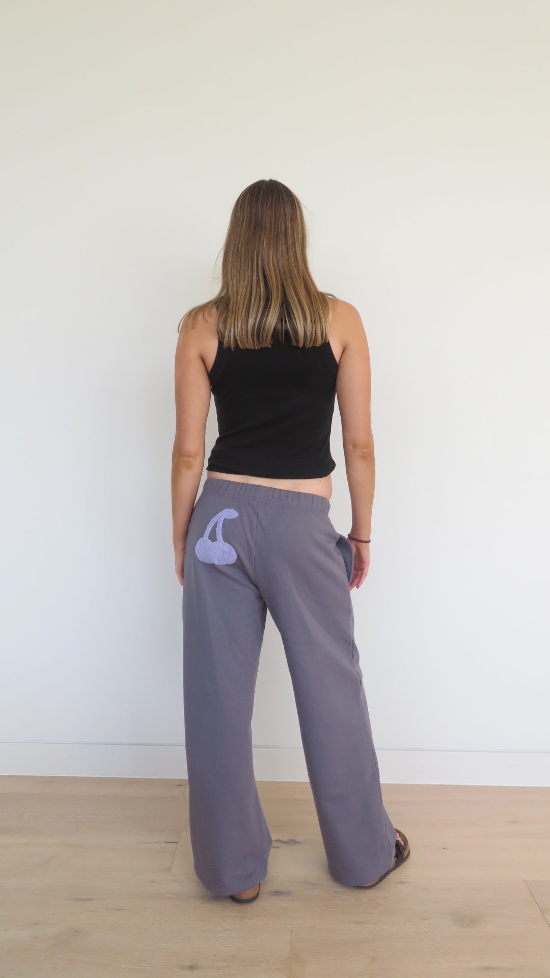 Slate Grey Cherry Track Pant