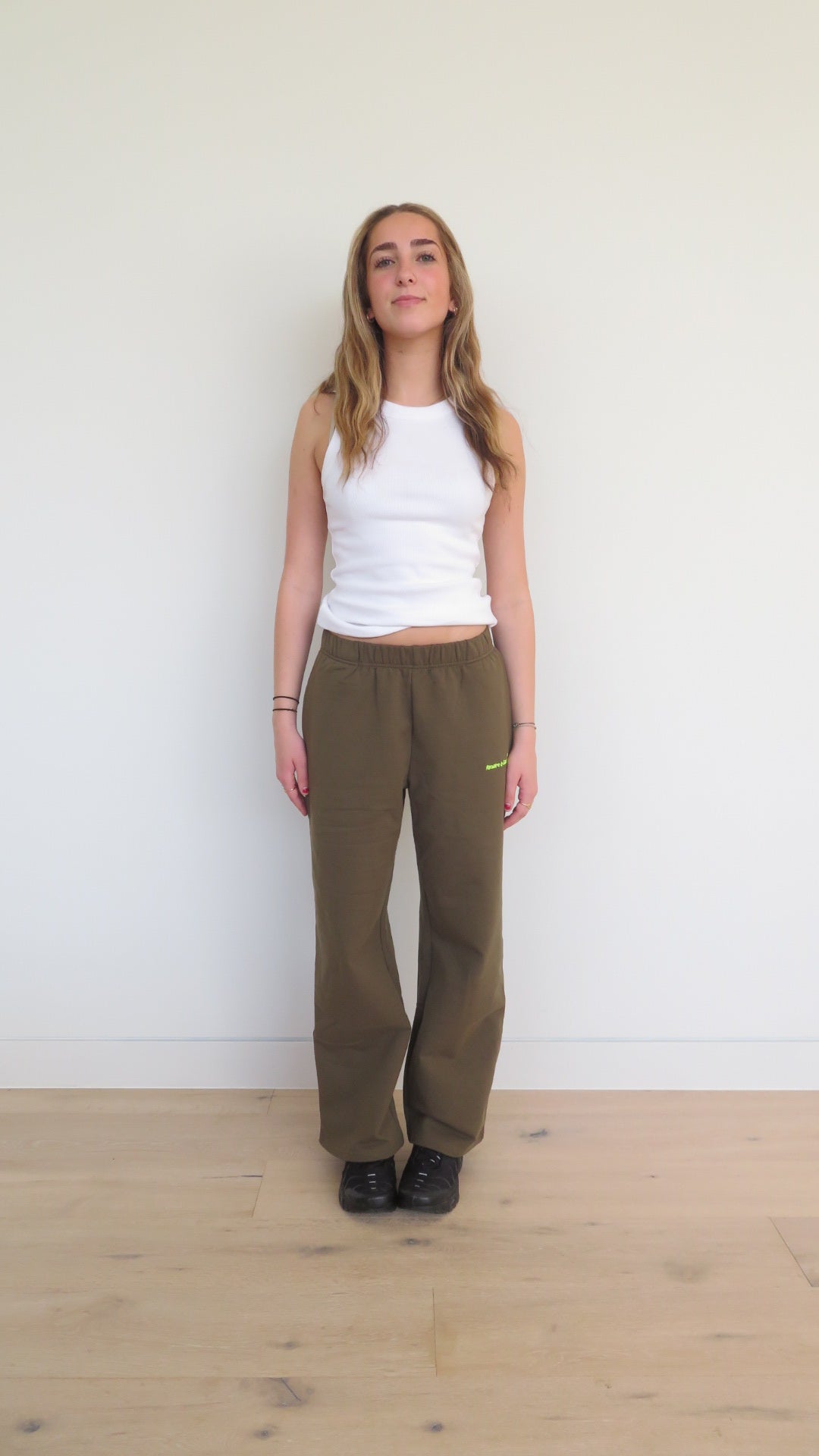 Khaki Cherry Track Pant