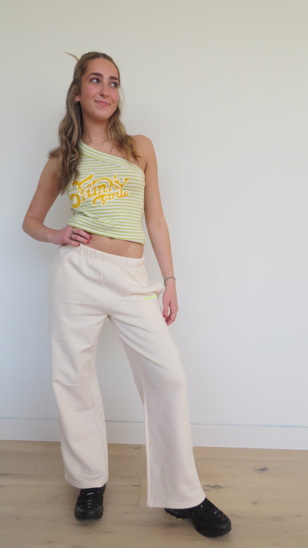 Creme Cherry Track Pant