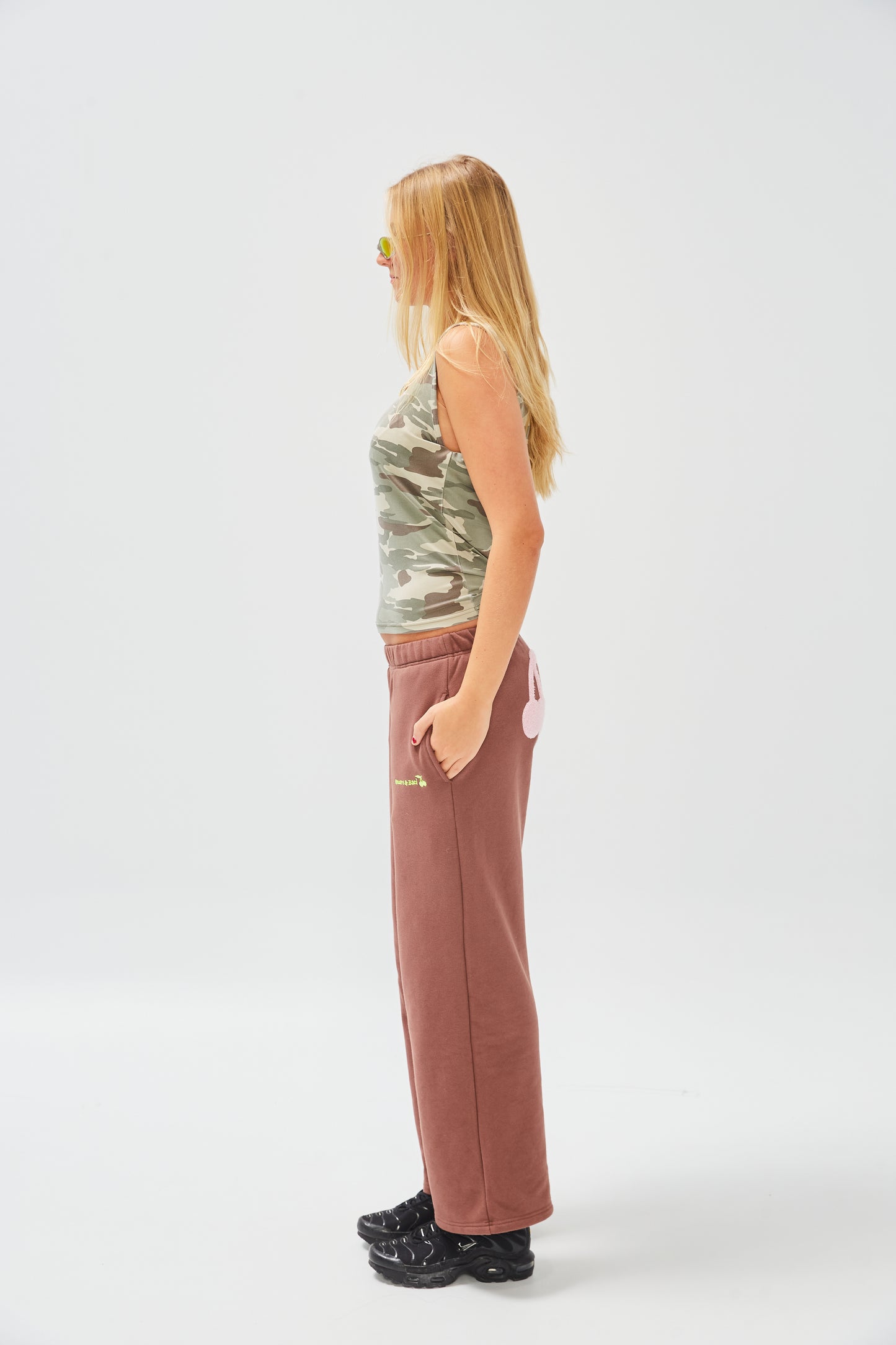 Brown Cherry Track Pant