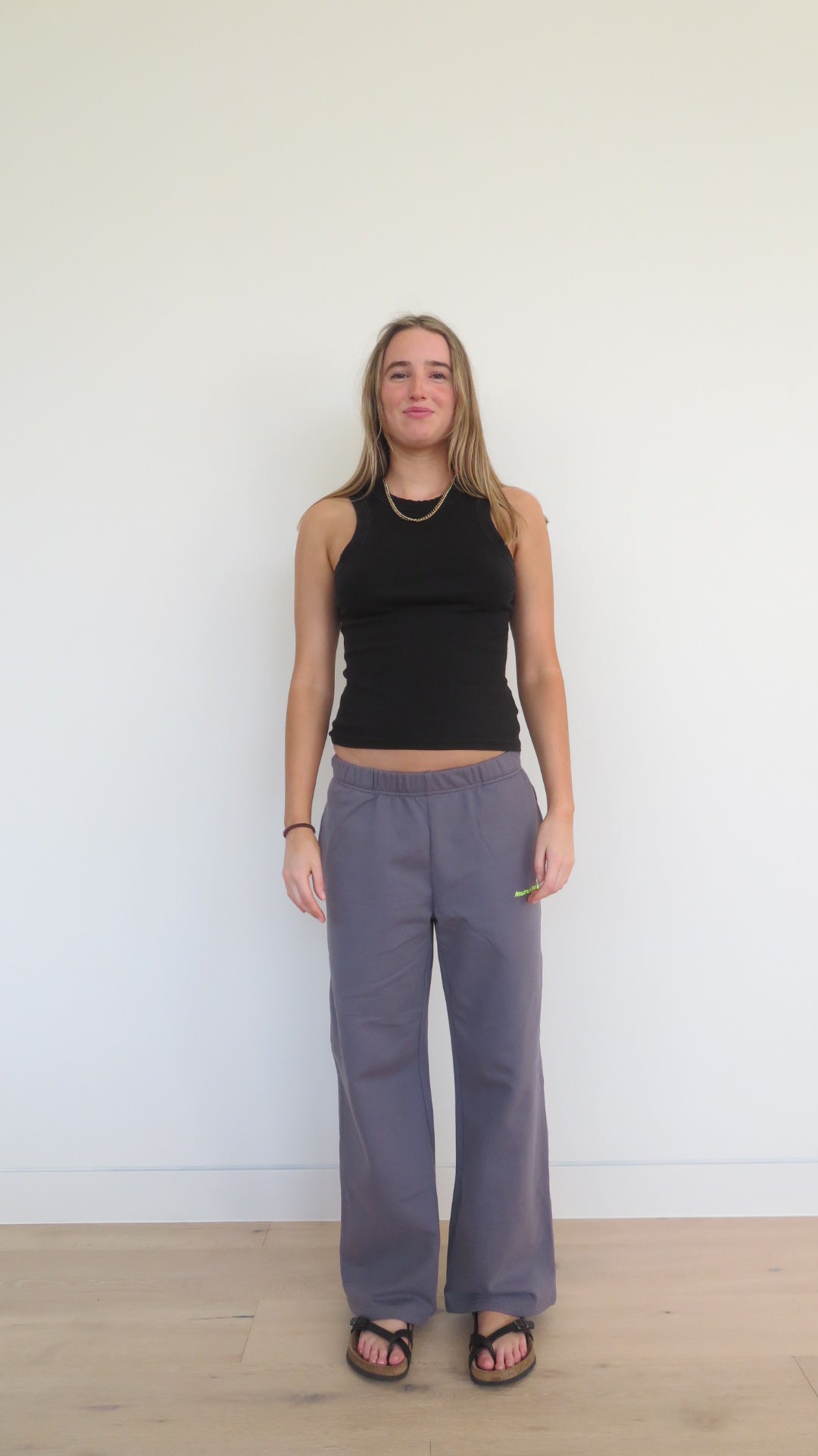 Slate Grey Cherry Track Pant