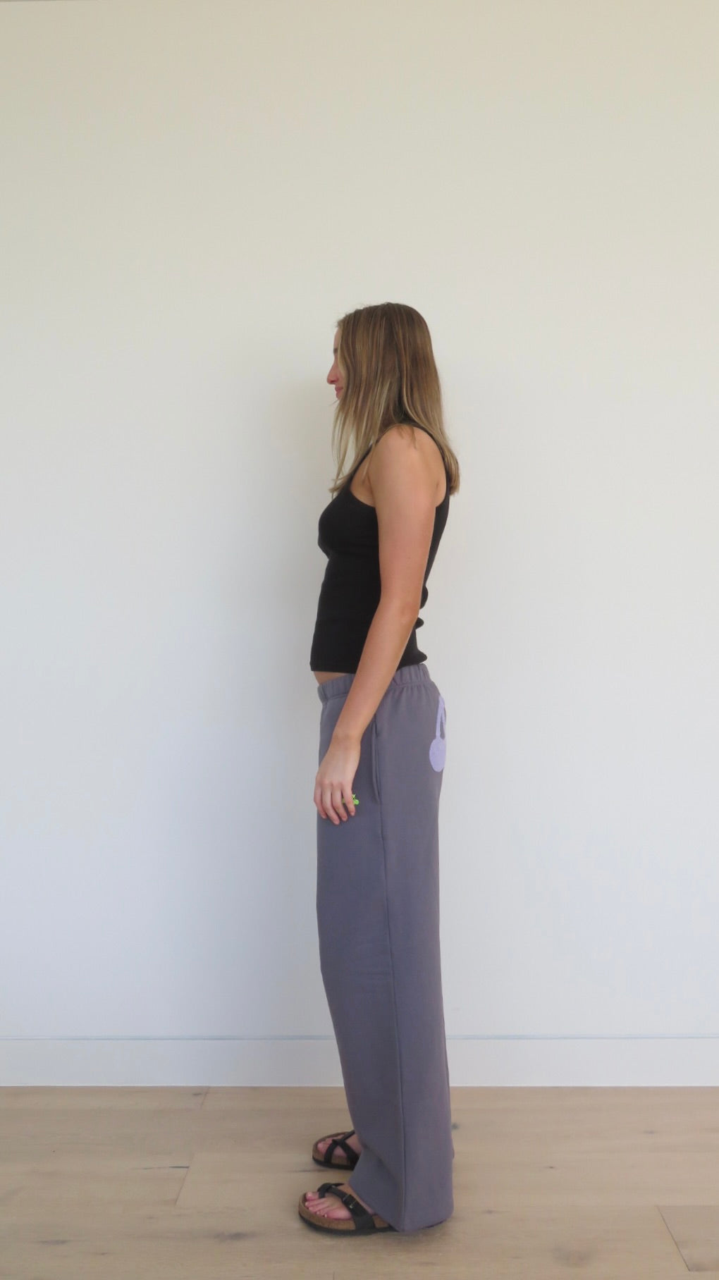 Slate Grey Cherry Track Pant