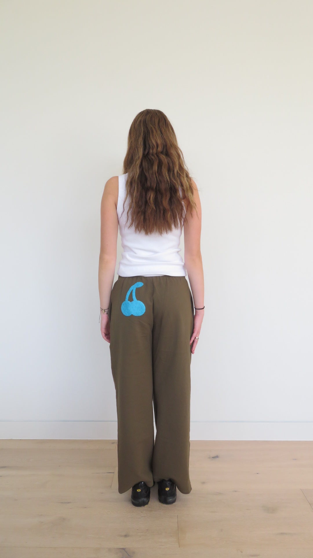 Khaki Cherry Track Pant