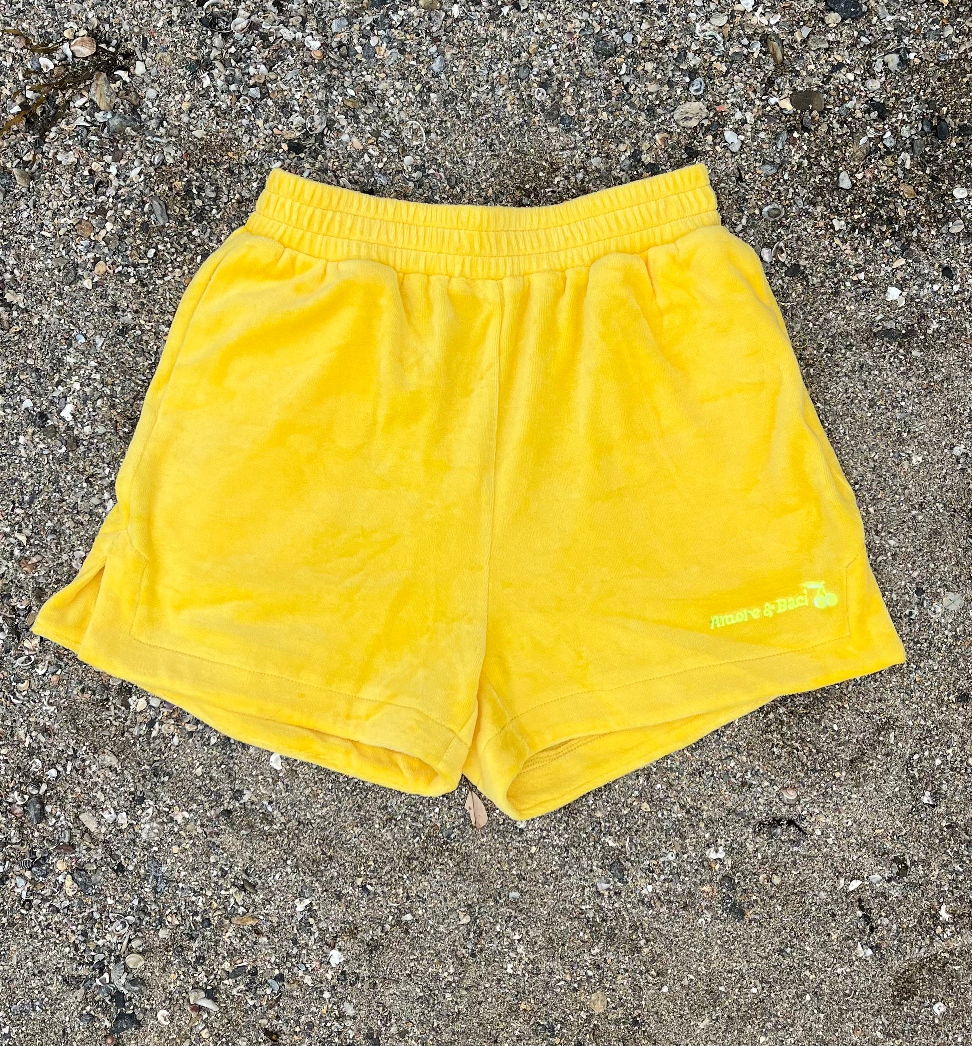 Champion yellow shorts clearance