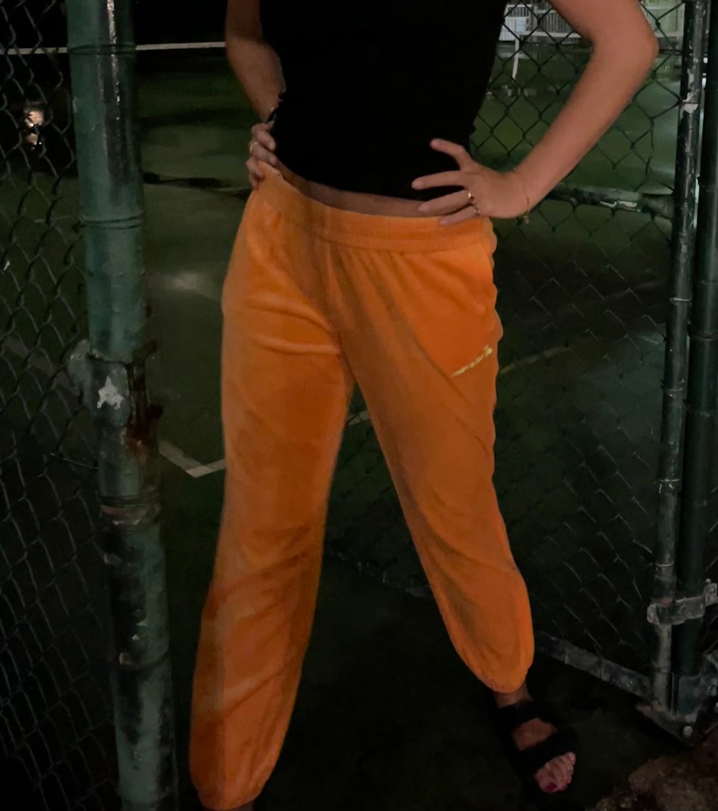 Orange Track Pant