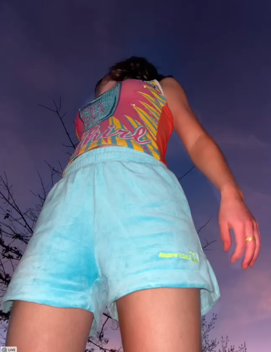 BABY BLUE Terry Towelling Short